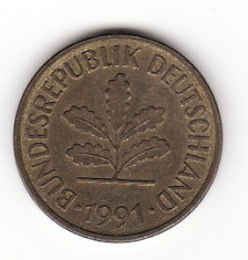 GERMANIA (R.F.G.) 5 PFENNING 1991 J foto