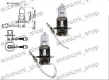 Bec Halogen H3 12V 55W Alb-Galbui - Auto, Faruri, Lumini