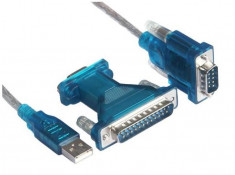 Adaptor USB serial RS232 adapter YH-USB-RS232B converts USB port into a 9-pin male RS-232 serial port foto