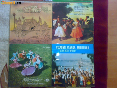 Vand 8 discuri vinil cu muzica folk , folclor etc. din Ungaria Qualiton, Hungaroton foto