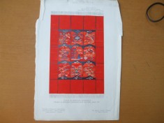 Plansa Covor Bisericuta Olteneasca din albumul Covorul Oltenesc de Al. Tzigara Samurcas