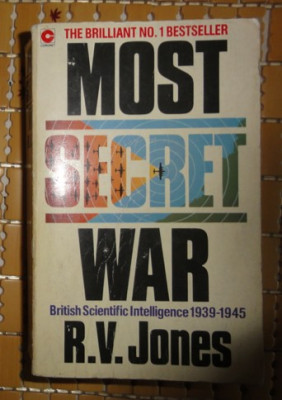 R. V. Jones Most secret war British Scientific Intelligence 1939-1945 Ed. Coronet 1979 foto
