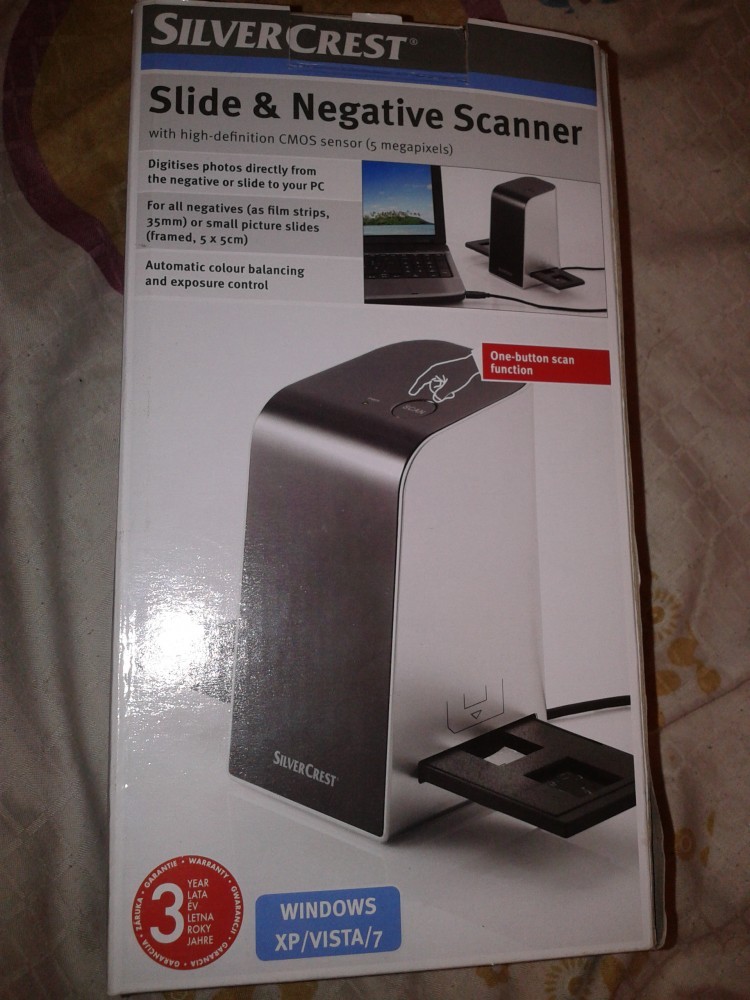 Scanner Silvercrest pentru filme negative 35mm si slideuri arhiva