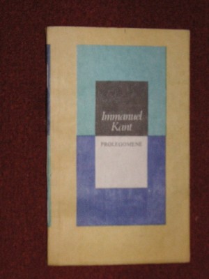 Prolegomene - Immanuel Kant foto