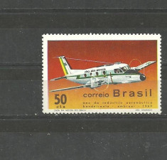Brazilia 1969 - AVION IN ZBOR, timbru nestampilat, R26 foto