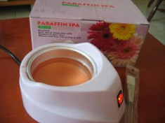 Kit aparat incalzit parafina + pensula pt aplicat parafina, incalzitor parafina pt tratamente cu parafina foto