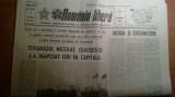 Ziarul romania libera 4 noiembrie 1977-intoarcerea lui ceausescu de la moscova