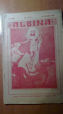 revista albina+ supliment 18-25 aprilie 1910 (nr. cu ocazia zilei de paste ) foto