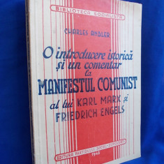 CHARLES ANDLER - O INTRODUCERE ISTORICA LA MANIFESTUL COMUNIST AL LUI MARX,1946*