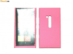 husa protectie mesh roz Nokia Lumia 900 silicon rigid antiradiatii + folie protectie ecran foto