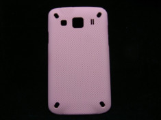 husa protectie mesh roz Samsung Galaxy GT Xcover s5690 silicon rigid antiradiatii + folie protectie ecran foto