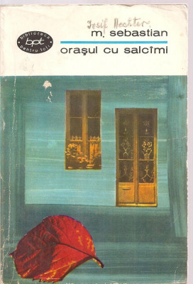 (C3600) ORASUL CU SALCIMI DE MIHAIL SEBASTIAN, EDITURA PENTRU LITERATURA, 1968, PREFATA DE SIMION MIOC, ORASUL CU SALCAMI foto