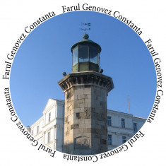 Insigne &amp;quot;Farul Genovez - Constanta&amp;quot; -- 44mm sau 56mm -- (PERSONALIZATE) foto