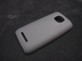 Husa protectie mesh neagra Nokia Asha 311 silicon rigid antiradiatii + folie protectie ecran