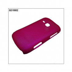 husa protectie mesh roz Samsung Galaxy Mini 2 S6500 silicon rigid antiradiatii + folie protectie ecran foto