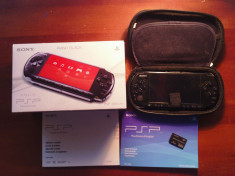 PSP 3004 PB Slim+Card de memorie Sony 4 GB +Borseta foto