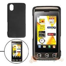 husa protectie neagra LG KP500 KP570 Cookie silicon rigid antiradiatii + folie protectie ecran foto