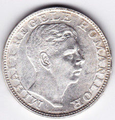 23) 200 lei 1942, argint 6 grame,0.835,cu patina,a.UNC/UNC,DE COLECTIE foto