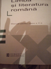 Manual pentru clasa a-X-a Limba si literatura romana Alexandru Crisan foto