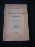 CLAPAREDE - PEDAGOGIA SI PSICHOLOGIA EXPERIMENTALA {1919}