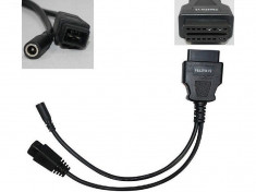 cablu adaptor diagnoza tester VOLKSWAGEN PSA 2 PIN V2 la OBD2 foto