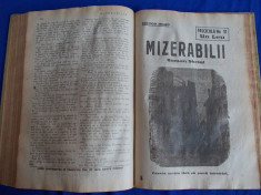 MIZERABILII DE VICTOR HUGO - ROMAN SOCIAL IN 63 DE FASCICULE - 1922/1923 foto