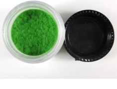 Pulbere catifea pentru unghii cu lac sau gel UV, culoare verde foto