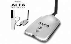 Adaptor Wifi Wireless Alfa AWUS036H 1W Antena 5dbi foto