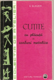 (C3734) CUTITE CU PLACUTA DIN CARBURI METALICE DE S. ELIEZER, EDITURA TEHNICA, 1962