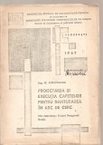 (C3746) PROIECTARE SI EXECUTIA CAPETELOR PENRU DANTURAREA IN ARC DE CERC DE M. SIMIONESCU, 1967