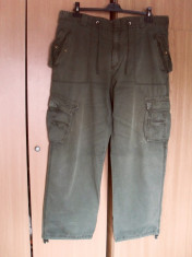 PANTALONI CARGO BARBATI,KHAKI,MULTI BUZUNARE,IMPECABILI,ADUSI USA,OCAZIE! foto