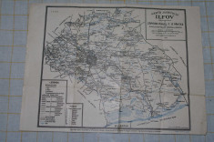 Harta judetului Ilfov - Editie oficiala de CapitanPantea - sc 1:400.000 - 1920 foto