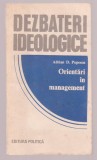 Adrian D. Popescu - Orientari in management