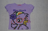 Tricou mov Miss Duck, 116 (6 ani, inaltime 111 - 116 cm)