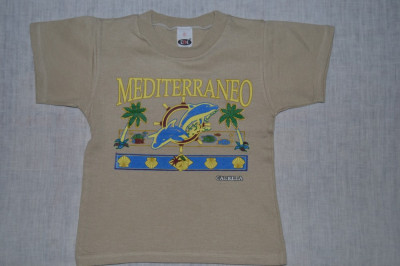 Tricou bej Mediteraneo foto