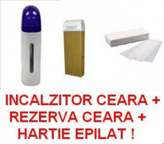 KIT EPILARE - KIT EPILAT - APARAT CEARA UNICA FOLOSINTA - INCALZITOR foto