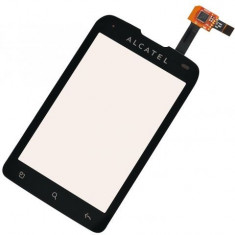 Carcasa geam fata sticla touchscreen digitizer touch screen Alcatel OT-918 One Touch OT 918 OneTouch OT918 ORANGE PASADENA Originala Original NOU NOUA foto