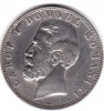 * Moneda 5 lei 1880 - Kullrich pe cerc, Argint