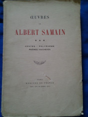 Oeuvres de Albert Samain - Contes-polypheme - poemes inacheves foto