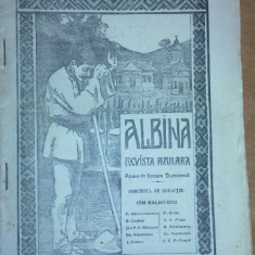 revista albina+suplimentul 21 martie 1910-george cosbuc in comitetul de redactie
