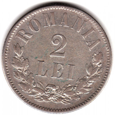 * Moneda 2 lei 1873 foto