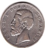 * Moneda 5 lei 1880 - Kullrich sub efigie