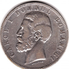 * Moneda 5 lei 1880 - Kullrich sub efigie