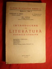 N.Cretu ,C.Fierascu ,G.Cardas - Introducere in Literatura -1940 Studii de literatura romana,Ed. Tineretul Universitar , 128 pag.