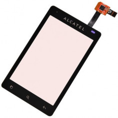 Carcasa geam fata sticla touchscreen digitizer touch screen Alcatel OT-918 One Touch OT 918 OneTouch OT918 ORANGE PASADENA Originala Original NOU NOUA foto