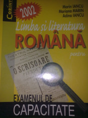 Limba si literatura romana pentru examenul de capacitate foto