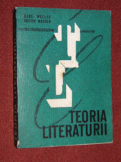 RENE WELLEK, AUSTIN WARREN - TEORIA LITERATURII foto