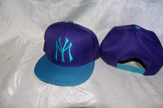 Sapca snapback YMCMB mov-bleu hip hop skate -50% foto