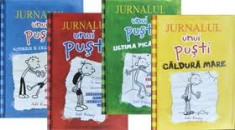 PACHET - &amp;quot;Jurnalul unui pusti&amp;quot; vol 1 - 4 , de Jeff Kinney foto