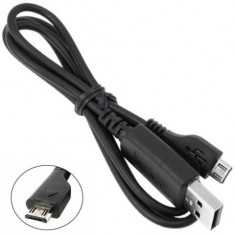 Cablu de date conectare sincronizare alimentare mufa MicroUSB APCBU10BBE cu conector micro USB pentru telefon mobil Samsung La Fleur S7070 Original foto